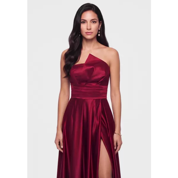  Dámské šaty LARICA LA-OM-DLR454 BURGUNDY 