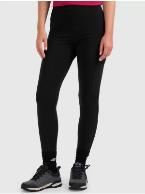 Dámské legíny 4F 4FWAW25TFTIF373 DEEP BLACK