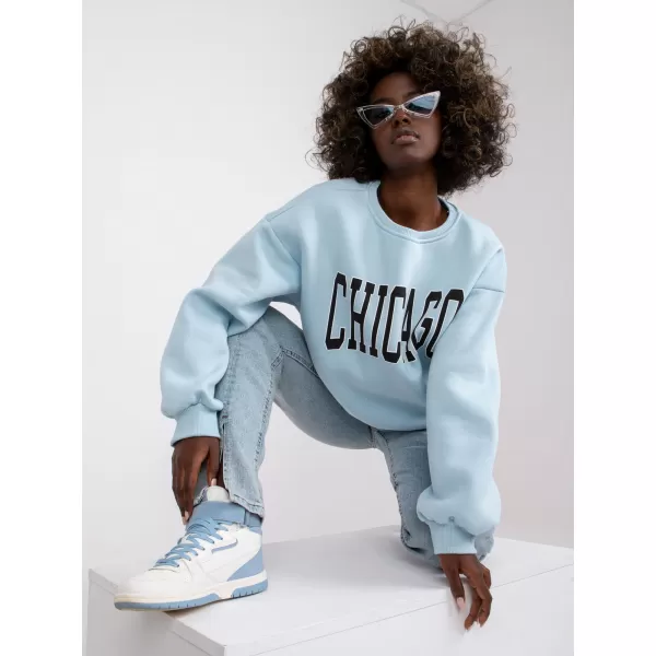  Dámská mikina EX MODA EM-BL-617-C.29X LIGHT BLUE 
