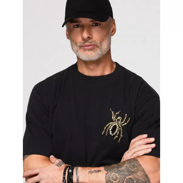  Pánské triko OMBRE OM-TSCT-0277 BLACK 