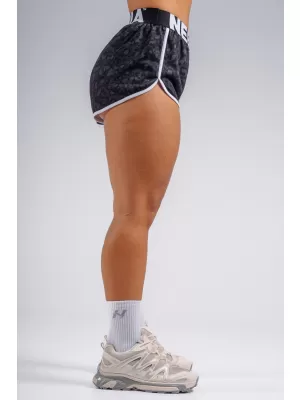 Tréninkové šortky s leopardím vzorem NEBBIA PRIMAL 855 BLACK LEOPARD