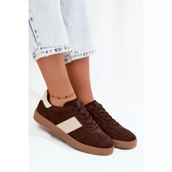  Dámské tenisky BIG STAR SHOES UU274008 BROWN/BEIGE 