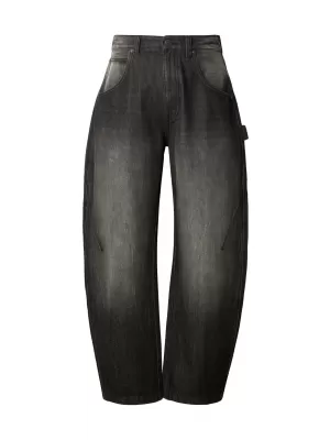 Pánské kalhoty URBAN CLASSICS TB8057 MID DEEP GREY MARBLE WASHED