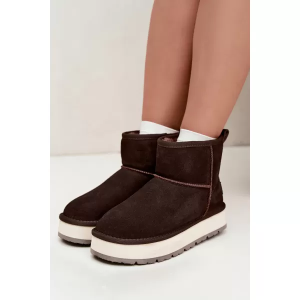  Dámské boty BIG STAR SHOES UU274693 BROWN/BEIGE 