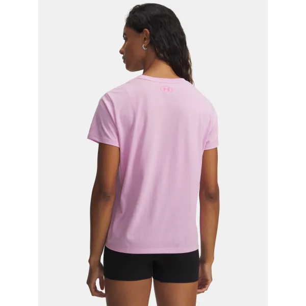  Dámské triko UNDER ARMOUR UA W VARSITY SS 6010592-669 RŮŽOVÁ 