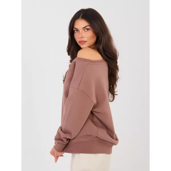  Dámská mikina FACTORY PRICE NS-BL-NS2567.03 BROWN 