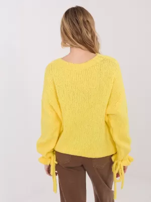 Dámský svetr ITALY MODA MI-SW-1512.28 YELLOW