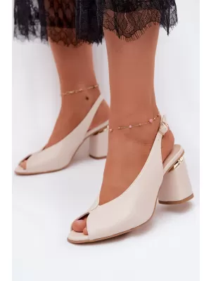 Dámské sandály ZAZOO 1085 LIGHT BEIGE