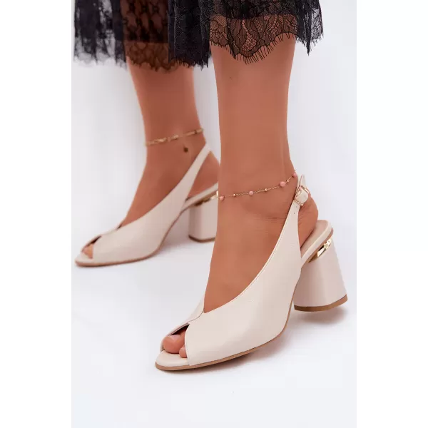  Dámské sandály ZAZOO 1085 LIGHT BEIGE 
