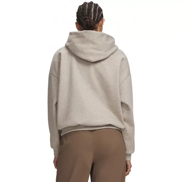  Dámská mikina UNDER ARMOUR ICON FLEECE HOODIE 6013544-204 HNĚDÁ 