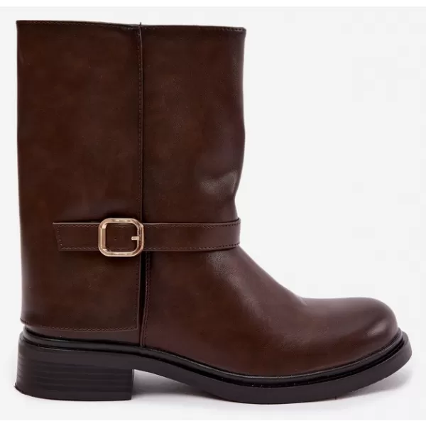  Dámské kotníkové boty BOTO 5859 BROWN 