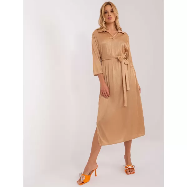  Dámské šaty LAKERTA LK-SK-509348.04 CAMEL 