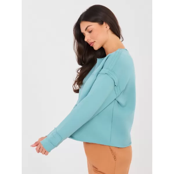  Dámská mikina FACTORY PRICE NS-BL-NS2553.16 TURQUOISE 