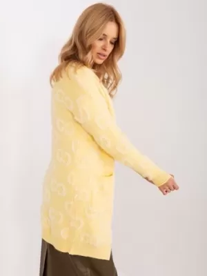 Dámský svetr WOOL FASHION ITALIA AT-SW-234502.38X BRIGHT YELLOW