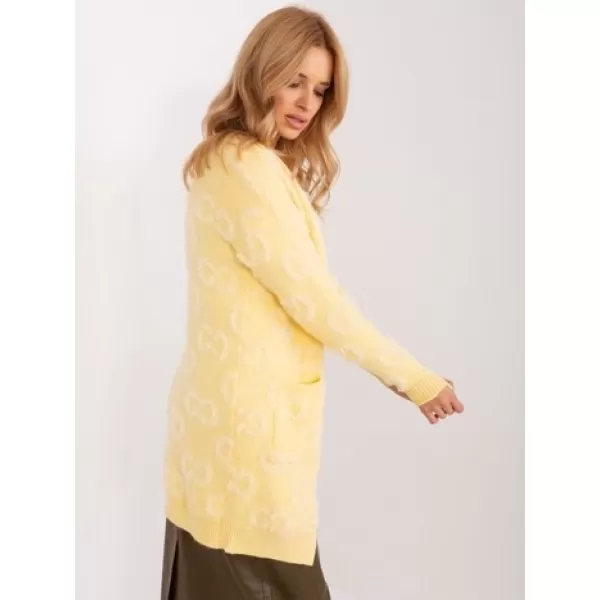  Dámský svetr WOOL FASHION ITALIA AT-SW-234502.38X BRIGHT YELLOW 