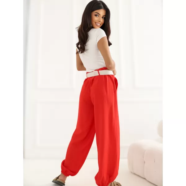  Dámské kalhoty RUE PARIS IT-SP-10368.34 RED 