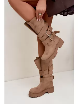 Dámské kozačky BOTO LQ-179 BEIGE