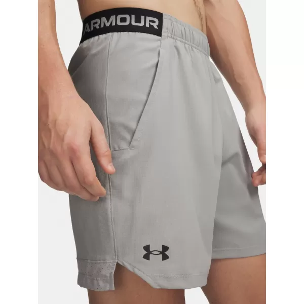  Pánské kraťasy UNDER ARMOUR VANISH WOVEN 6IN SHORTS 1373718-069 ŠEDÁ 