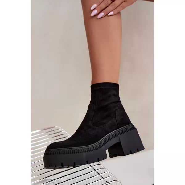  Dámské kotníkové boty BOTO 9670A-1 BLACK 