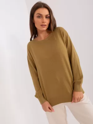 Dámský svetr WOOL FASHION ITALIA AT-SW-2325.95P OLIVE