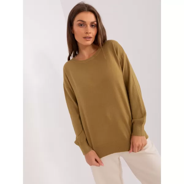  Dámský svetr WOOL FASHION ITALIA AT-SW-2325.95P OLIVE 