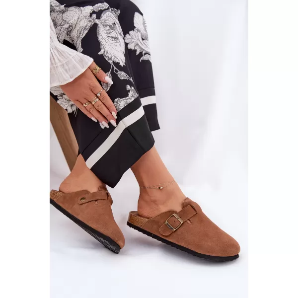  Dámské pantofle BIG STAR SHOES RR274A387 BROWN/BEIGE 