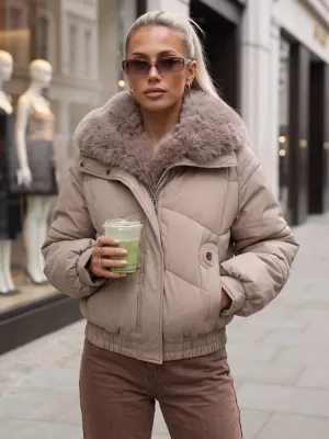 Dámská bunda DSTREET KARAMELOVÁ