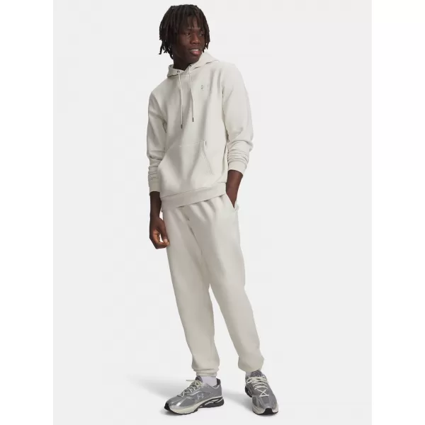  Pánské tepláky UNDER ARMOUR ICON FLEECE JOGGER 1373882-110 BÍLÁ 