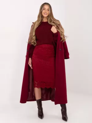 Dámská sukně ITALY MODA IT-SD-21852.15 BURGUNDY