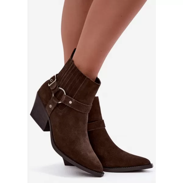  Dámské kotníkové boty BOTO NC1360K BROWN 