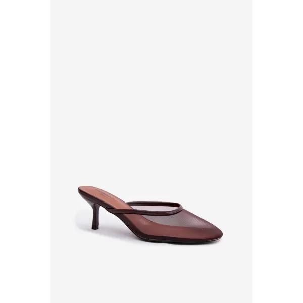  Dámské pantofle BOTO LN-81 BROWN 