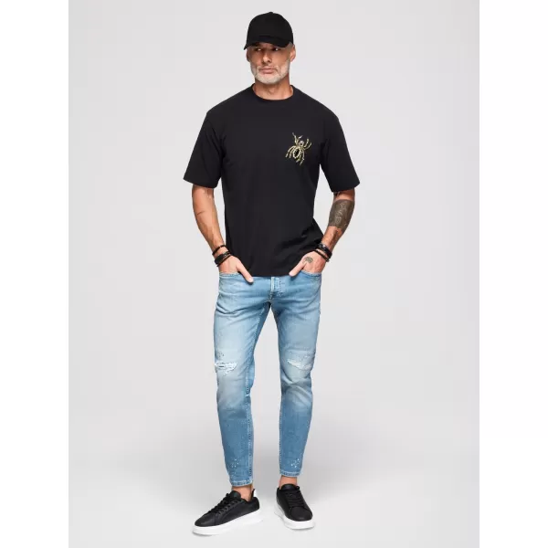  Pánské triko OMBRE OM-TSCT-0277 BLACK 