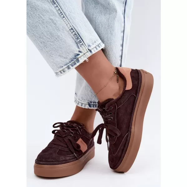  Dámské tenisky BIG STAR SHOES UU274770 BROWN/BEIGE SHADOWS 