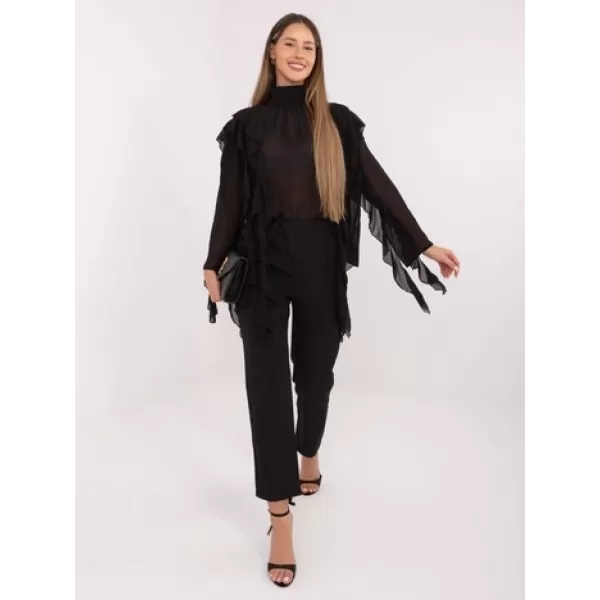  Dámská halenka FACTORY PRICE PM-BZ-J1005.25 NOIRE 