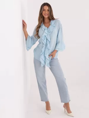 Dámská halenka ITALY MODA IT-KS-81863.11P LIGHT BLUE