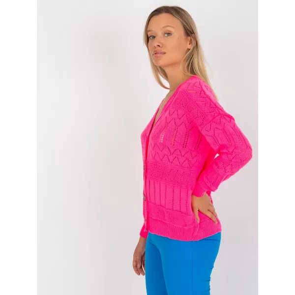  Dámský svetr RUE PARIS LC-SW-8022.04P FLUO PINK 