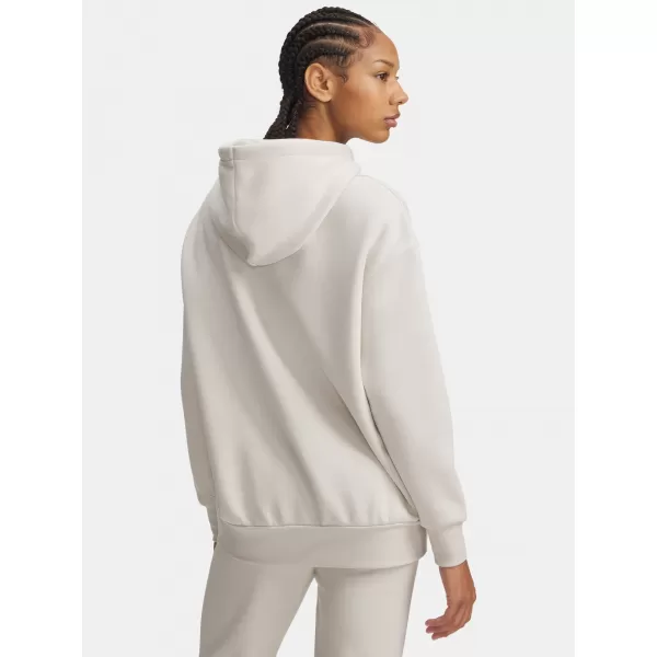  Dámská mikina UNDER ARMOUR ICON FLEECE OS HOODIE 1379495-111 BÍLÁ 