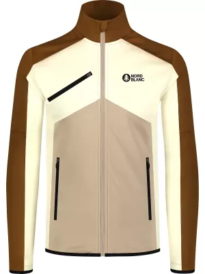 Pánská powerfleece mikina NORDBLANC CUSP NBSFM8334 HNĚDÁ