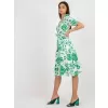 Dámské šaty LAKERTA LK-SK-508944.45P WHITE-GREEN