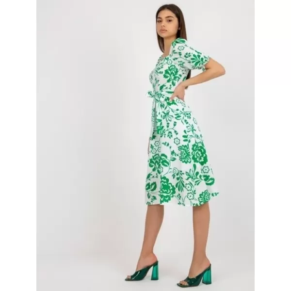  Dámské šaty LAKERTA LK-SK-508944.45P WHITE-GREEN 