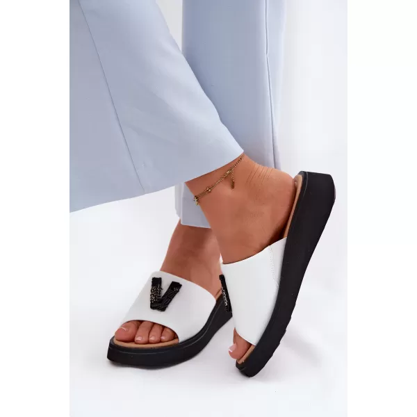  Dámské pantofle VINCEZA 66950 WHITE 