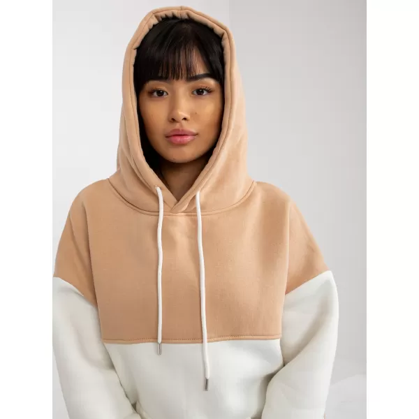  Dámská mikina RUE PARIS AP-BL-AP-3001.98P WHITE-BEIGE 