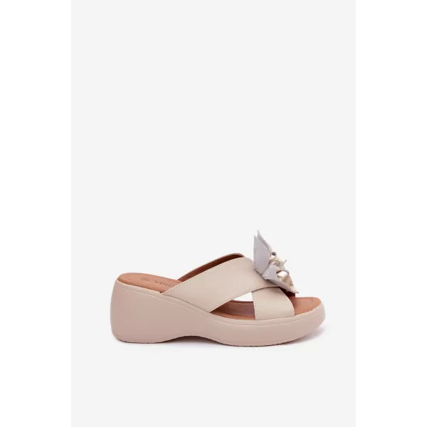  Dámské pantofle VINCEZA 41511 BEIGE 