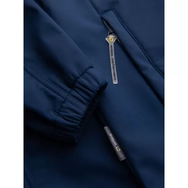  Pánská softshellová bunda OMBRE OM-JANP-0292 NAVY BLUE 