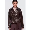 Dámská bunda OMBRE OW-JAFL-0144 BROWN