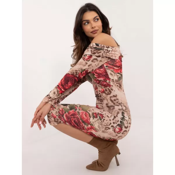  Dámské šaty ITALY MODA DHJ-SK-18688-1.52 BEIGE 