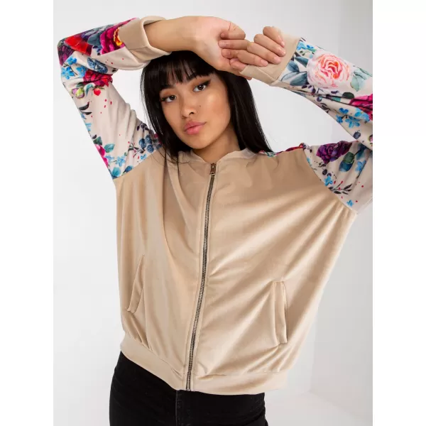  Dámská mikina RUE PARIS RV-BL-8235.38 BEIGE 