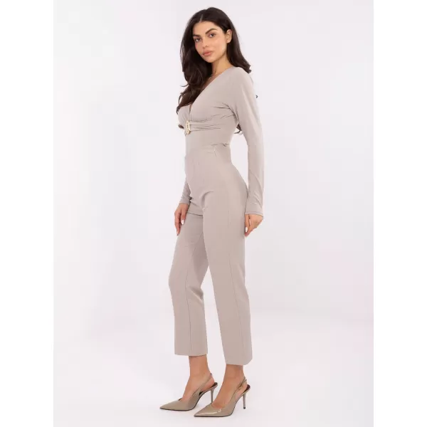 Dámské kalhoty RUE PARIS IT-SP-FL9069.00 LIGHT BEIGE 