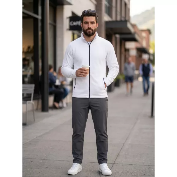  Pánská micro fleece mikina MALFINI FACTOR 852 BÍLÁ 