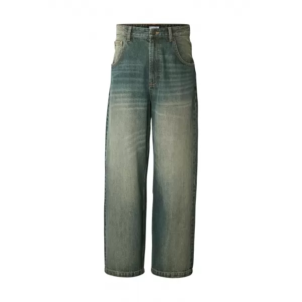  Pánské kalhoty URBAN CLASSICS TB8055 MID BLUE DIRTY WASHED 